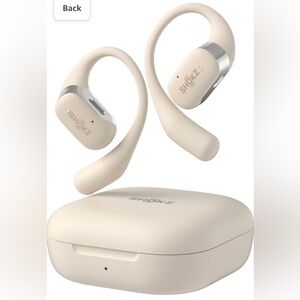 SHOKZ OpenFit Open-Ear True Wireless Earbuds - Beige Running Headphones NEW
